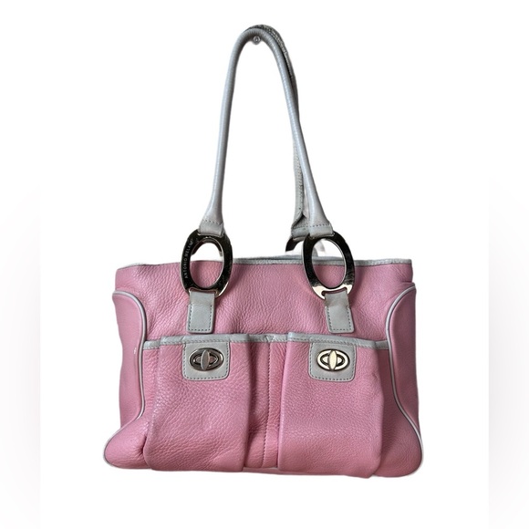 Pink Leather "Antonio Melani" Designer purse - Picture 1 of 7